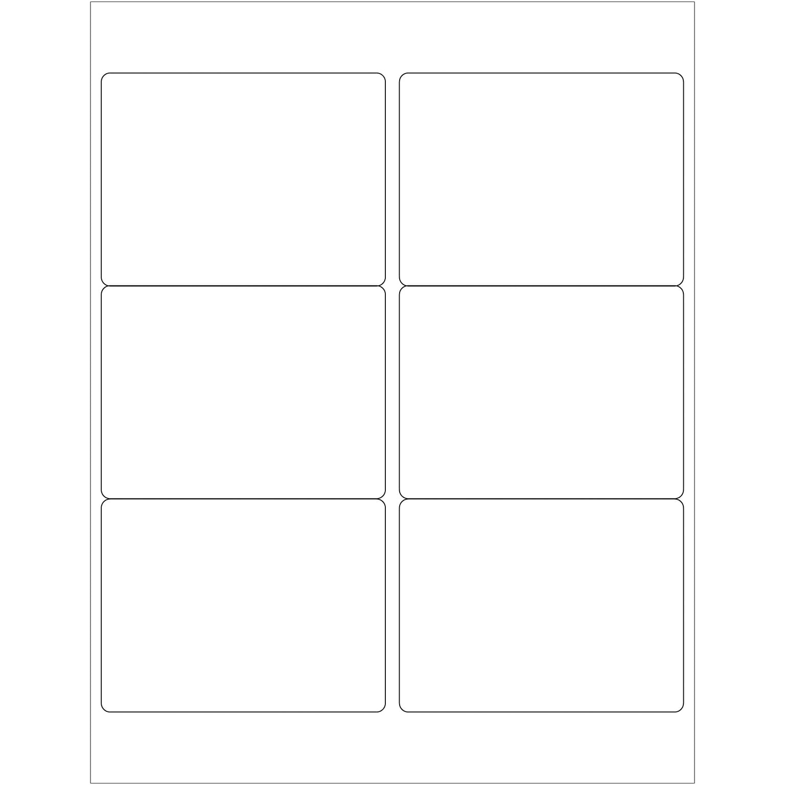 Tape Logic Laser Labels, Rectangle, 4 x 3, White, 600/Case (LL126)