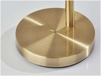 Adesso Cove 58" Antique Brass Floor Lamp with Irregular Shade (5113-21)