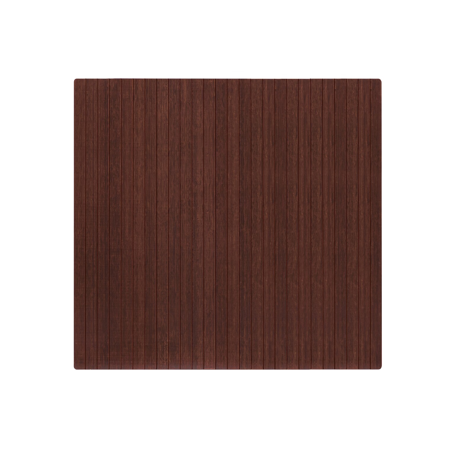 Anji Mountain Standard Bamboo Carpet & Hard Floor Chair Mat, 48 x 52, Dark Cherry (AMB24013)