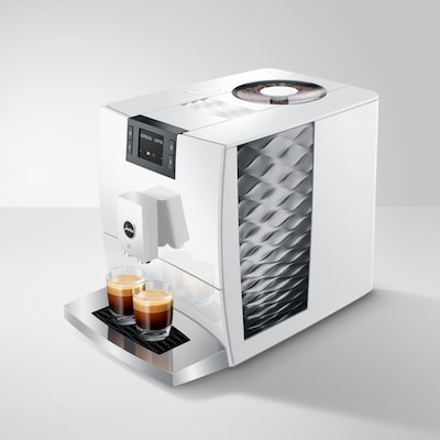 Jura C3 2-Cups Coffee & Espresso Machine Combination, Piano White (15780)
