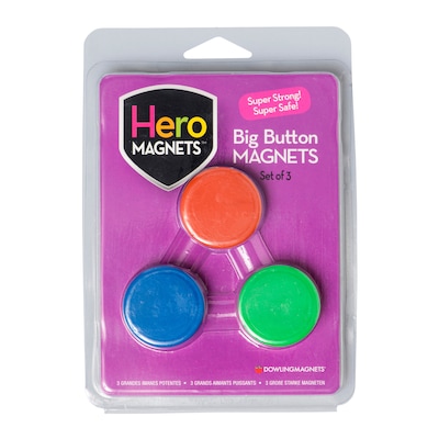 Dowling Magnets Hero Magnets Bundle: Button, Blocks & Rings, 18 Pieces (DO-HEROKIT)