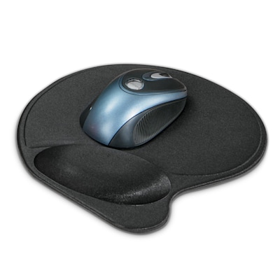 Kensington Ergonomic Wrist Pillow Gel Mouse Pad/Wrist Rest, Non-Skid Base, Black (L57822US)