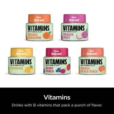 Ninja Thirsti Sugar-Free VITAMINS Variety Pack Drink Mix Drops, 2.07 oz., 3/Pack (WCFV4)