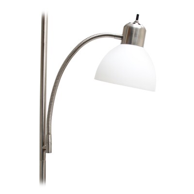 Creekwood Home Essentix 71.5" Floor Lamp with Dome Shade, Metal (CWF-3001-BN-LB)