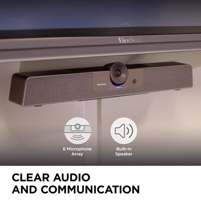 ViewSonic HD 4K 3840 x 2160 Video Conferencing System, Standalone, Black (UMB202)