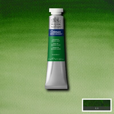Winsor & Newton Watercolor Paint Tube, Hooker's Green Light (WNX0308314)