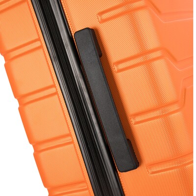 InUSA Trend 3-Piece Hardside Spinner Carry-On Luggage Set, TSA Checkpoint Friendly, Orange (IUTRESML-ORA)