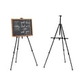 Staples Tripod Display Easel, 63, Black Aluminum (28070)