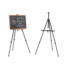 Staples Tripod Display Easel, 63, Black Aluminum (28070)