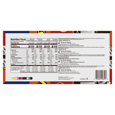 HERSHEYS, KIT KAT and REESES Assorted Milk Chocolate Candy Bars, 45 oz. (HEC20650)