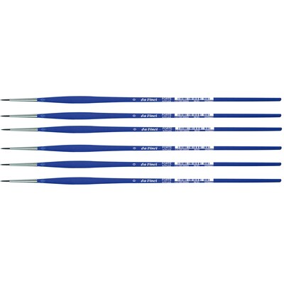 da Vinci FORTE-Acrylics Oil and Acrylic Synthetic Student Round Brush, 6 /Pack (DVXVA86300-6)