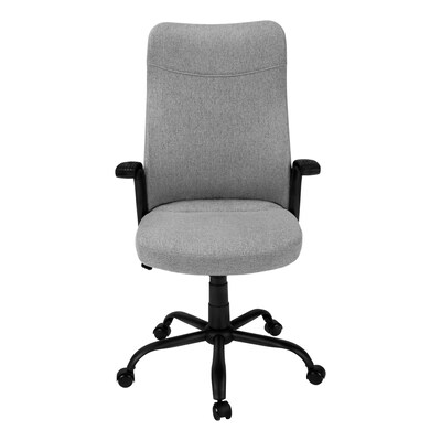 Monarch Specialties Inc. Ergonomic Nylon Swivel Computer and Desk Chair, Dark Gray (I 7325)