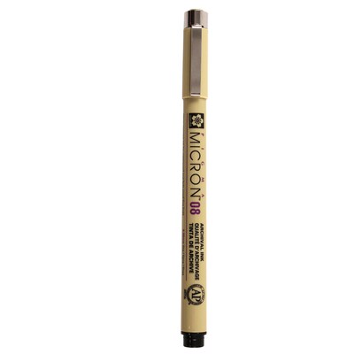 Sakura Pigma Micron Pen , Fineliner, Black Ink, 6/Pack (SAKXSDK0849-6)