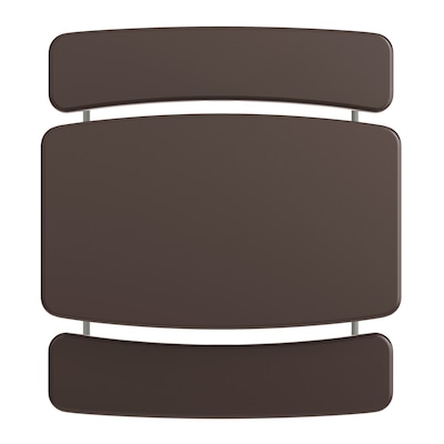 Flash Furniture Paige 37.5" x 32.625" Picnic Folding Table, Brown (RBEBB2432FD2BR)