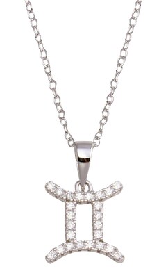 Parikhs Zodiac 925 Sterling Necklace - Gemini