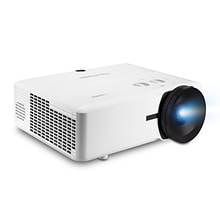ViewSonic 6000 Lumens WUXGA Short Throw Laser Projector w Portrait Mode and Dual HDMI, White (LS921W