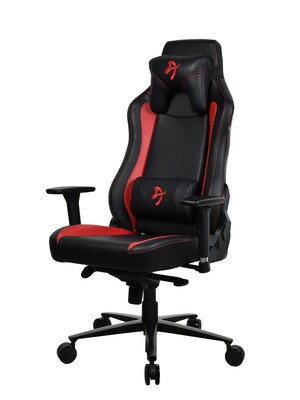 Arozzi Vernazza SoftPU Faux Leather Ergonomic Racing Gaming Chair, Black/Red (VERNAZZA-SPU-RED)