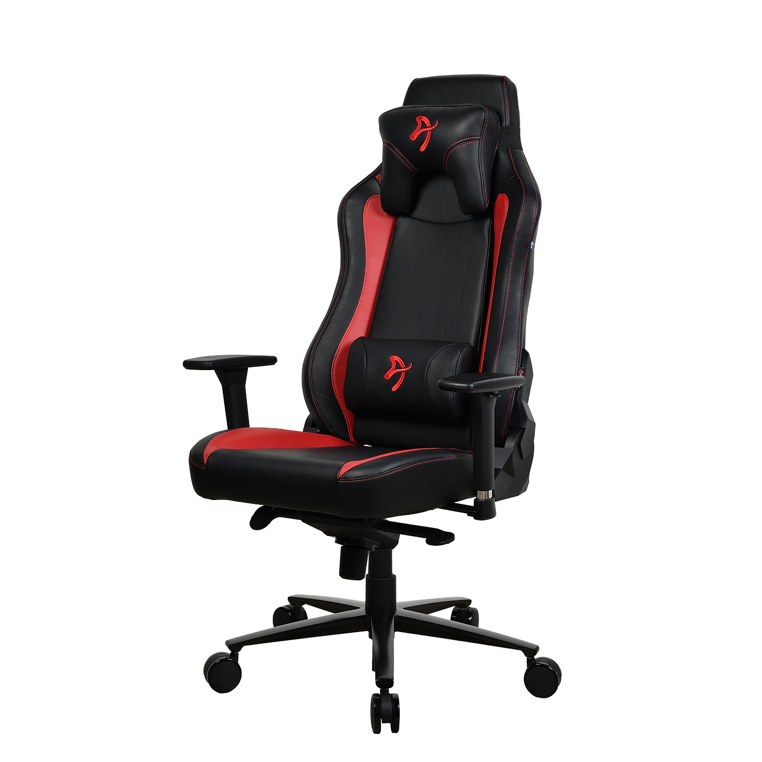Arozzi Vernazza SoftPU Faux Leather Ergonomic Racing Gaming Chair, Black/Red (VERNAZZA-SPU-RED)