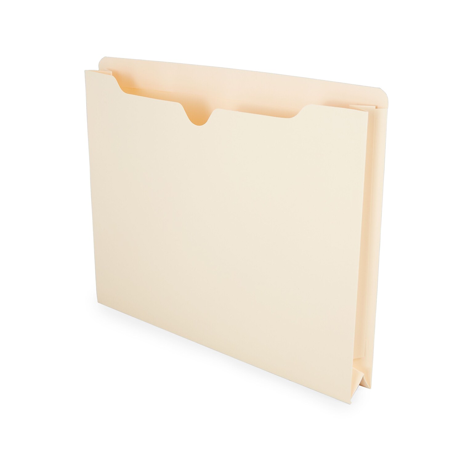 Staples Reinforced File Jacket, 2 Expansion, Letter Size, Manila, 50/Box (TR440373)