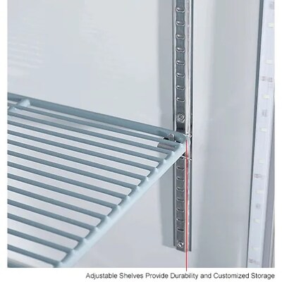 Global Industrial Nexel Reach-In Refrigerator, 2 Glass Doors, 47 Cu. Ft. (243219)