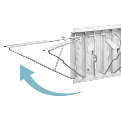 AdirOffice Steel Blueprint Hanging Wall File Rack, White (617-WHI)