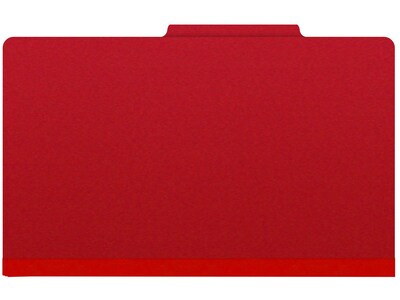 Medical Arts Press Pressboard Classification Folder, 2 Dividers, 2" Expansion, Legal Size, Deep Red, 10/Box (DV-T52-26-3DRD)