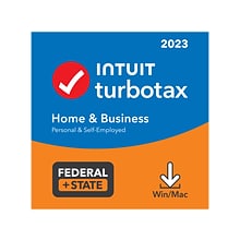 TurboTax Home & Business 2023 Federal + State for 1 User, Windows/Mac, Download (5102397)