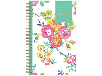 2024 Blue Sky Day Designer Peyton White 5 x 8 Weekly & Monthly Planner, Multicolor (103619-24)