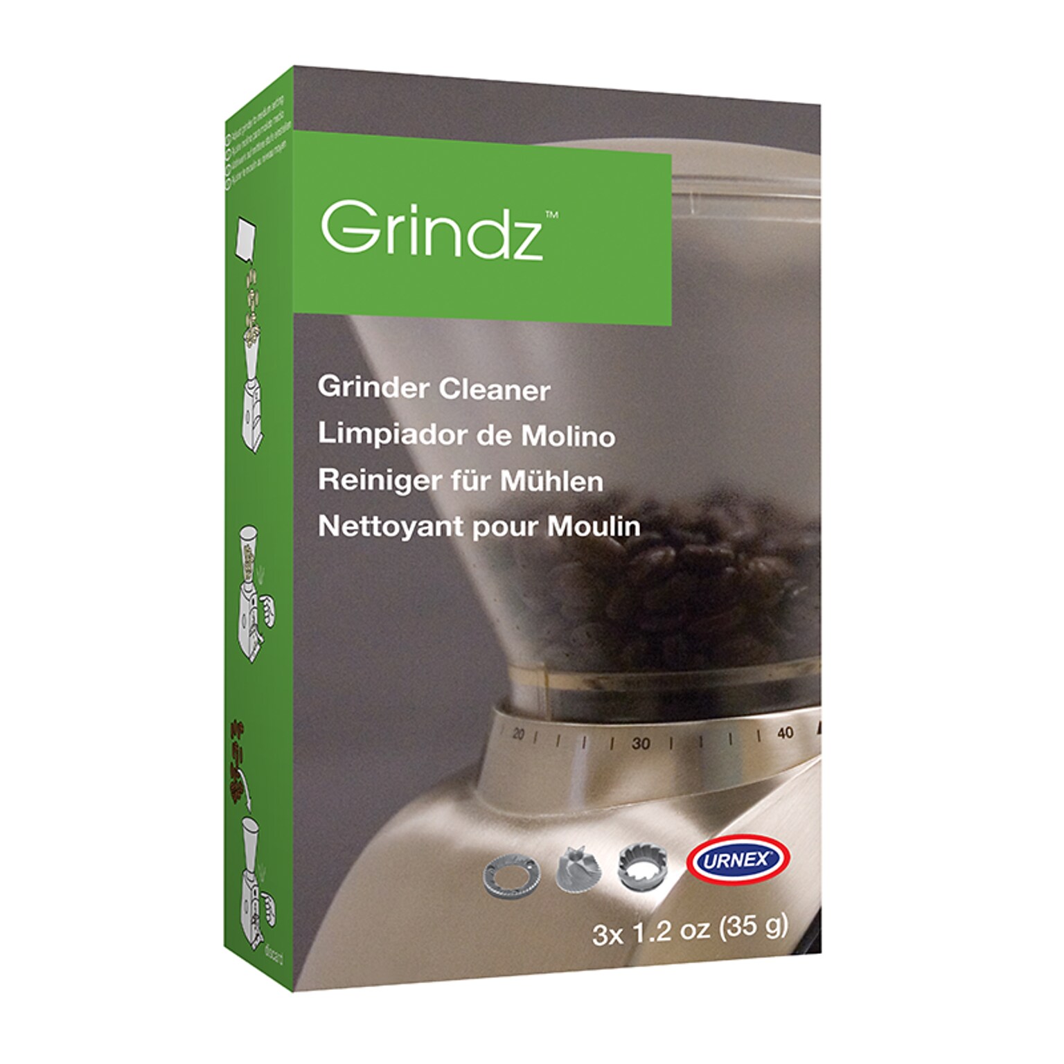 Urnex Grindz Grinder Cleaning Tablets, 16/Box (17-G01-UXP03-16)