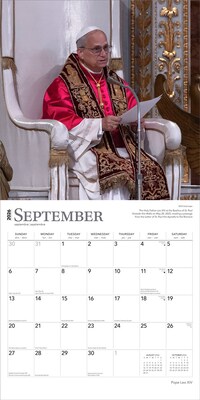 2026 BrownTrout Pope Leo XIV 12" x 12" Monthly Wall Calendar (9798330714032)