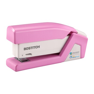 Bostitch Paperpro Reduced-Effort Desktop Stapler, 20-Sheet Capacity, Staples Included, Pink (PPR1588)