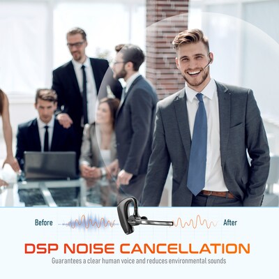 Delton K130 Wireless Noise Canceling Earbuds, Bluetooth, Black (DHBK130)