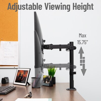 Mind Reader Single Monitor Desk Mount for 13–32" Monitors (SWIVARM-BLK)