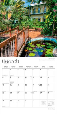 2026 BrownTrout Sunshine State Florida Places 12" x 12" Monthly Wall Calendar (9798330707683)