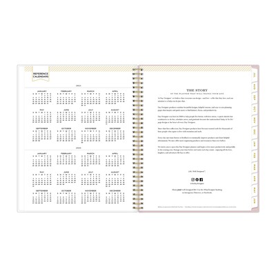 2025-2026 Blue Sky Secret Garden 8.5" x 11" Academic Year Weekly & Monthly Planner, Plastic Cover, Multicolored (155447)