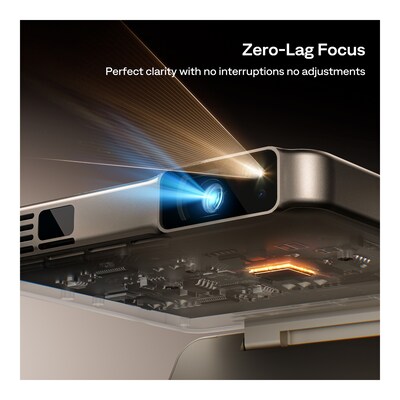 Aurzen ZIP Tri-Fold Portable Projector, Titanium Gold (ZIP-TG)