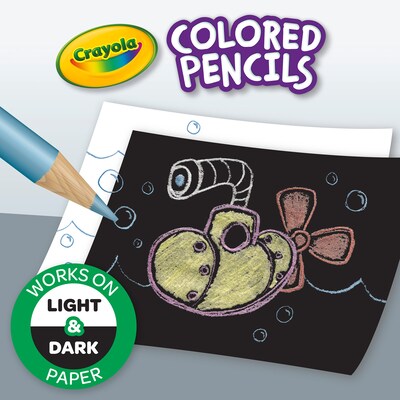 Crayola Metallic Colored Pencils, Assorted Colors, 8/Pack, 6 Packs/Bundle (BIN683708-6)