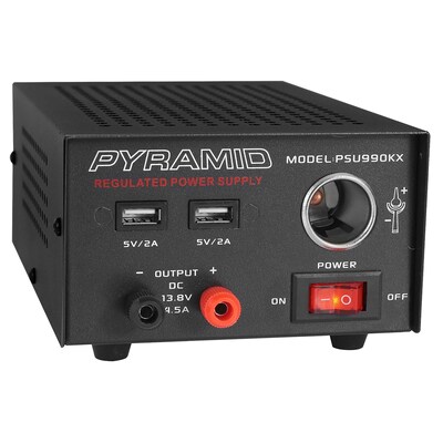 Pyramid Car Audio Desktop Power Supply, Black (PYRPSU990KX)