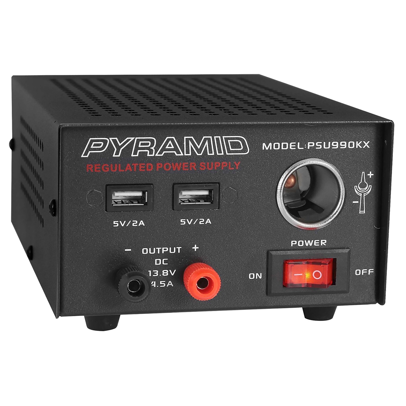 Pyramid Car Audio Desktop Power Supply, Black (PYRPSU990KX)