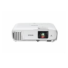 Epson 880X 3LCD 1080p Smart Portable Projector Bundle, White (V11H979X20)