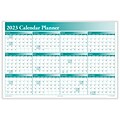 2023 ComplyRight 24 x 36 Yearly Dry Erase Wall Calendar, Reversible, Green (J0056GR)