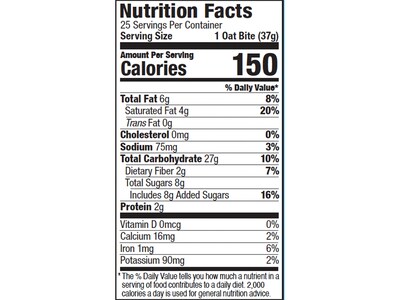 Bobo's Gluten-Free Chocolate Chip Oat Bite, 32.5 oz., 25 Bars/Box (120-75-D)