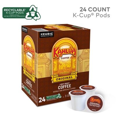 Kahlua Original Blend Coffee Keurig® K-Cup® Pods, Light Roast, 24/Box (PB4141)