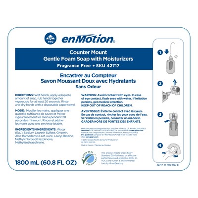 enMotion GP Pro Foaming Hand Soap Refills, 60.87 Oz., 2/Carton (42717)