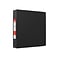 Staples® Standard 2 3 Ring Non View Binder with D-Rings, Black (26417-CC)