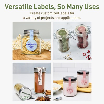 Avery Dissolvable Decorative Edge Multipurpose Labels, 1.5" x 4", Off-white, 200/Pack (94116)