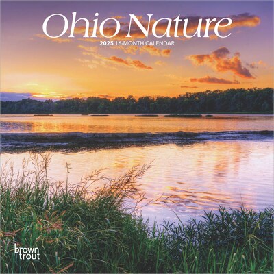 2025 BrownTrout Ohio Nature 7 x 7 Monthly Wall Calendar (9781975473839)
