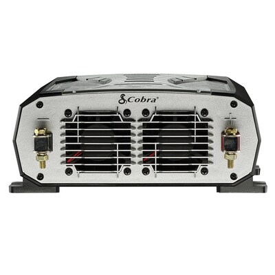 Cobra PRO 2500W Professional-Grade Power Inverter with 2 USB Ports, 4-Outlets, Black & Gray (CPI2500W)