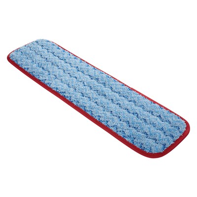 Rubbermaid Hygen Microfiber 18.5" Wet Mop Pad, Red,12/Carton (FGQ41000RD00)