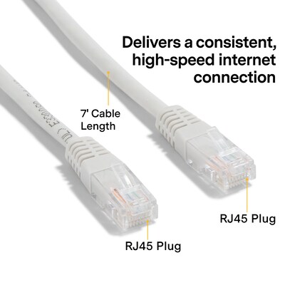 NXT Technologies™ NX56838 7' CAT-6 Cable, Gray